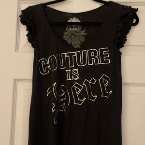 Juicy top, black with gold, like new